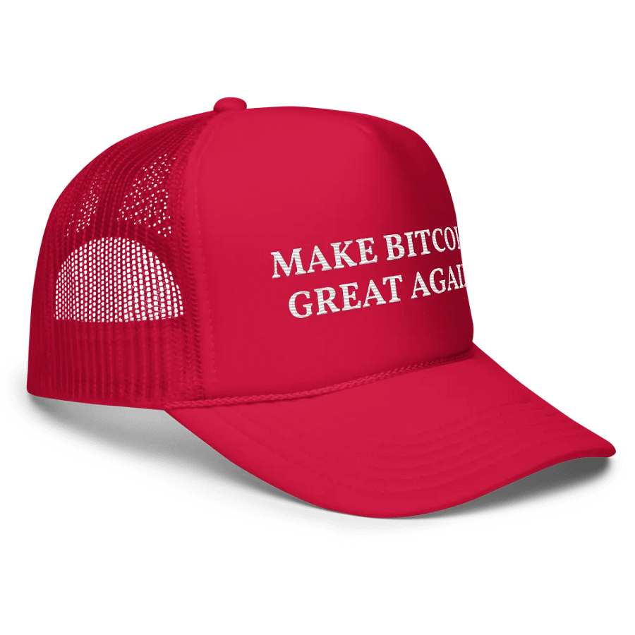 Make Bitcoin Great Again - Embroidered Trucker Cap Hat product image (3)