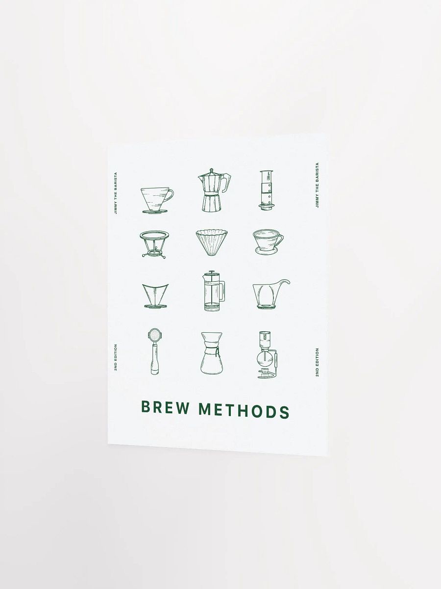 brew methods poster // v.02 (green) [PRINT] product image (2)