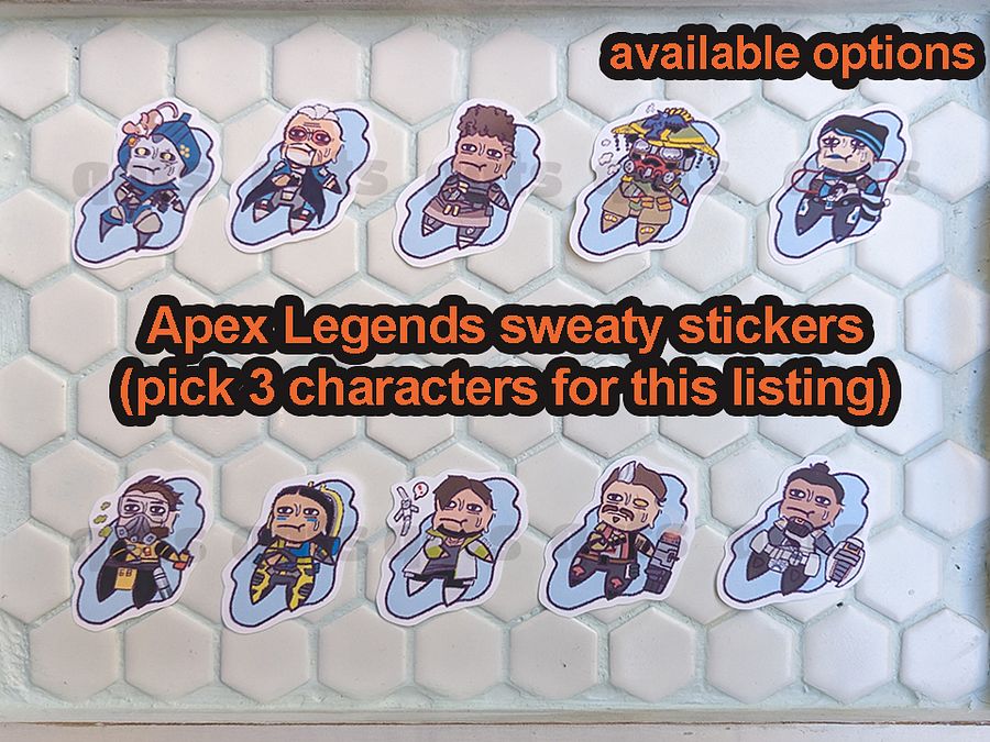 PICK YOUR SQUAD - Battle Royale Matte Journal Stickers (pick 3 stickers) product image (1)