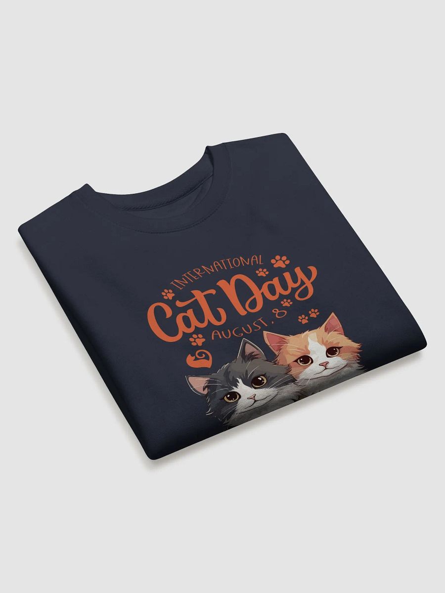Pawsitively Stylish Cat Day Sweatshirt product image (15)
