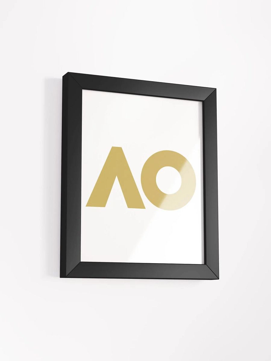 Golden AO Logo Framed Matte Poster product image (13)