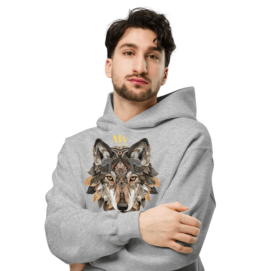 Spirit Wolf Oversized Hoodie product image (33)