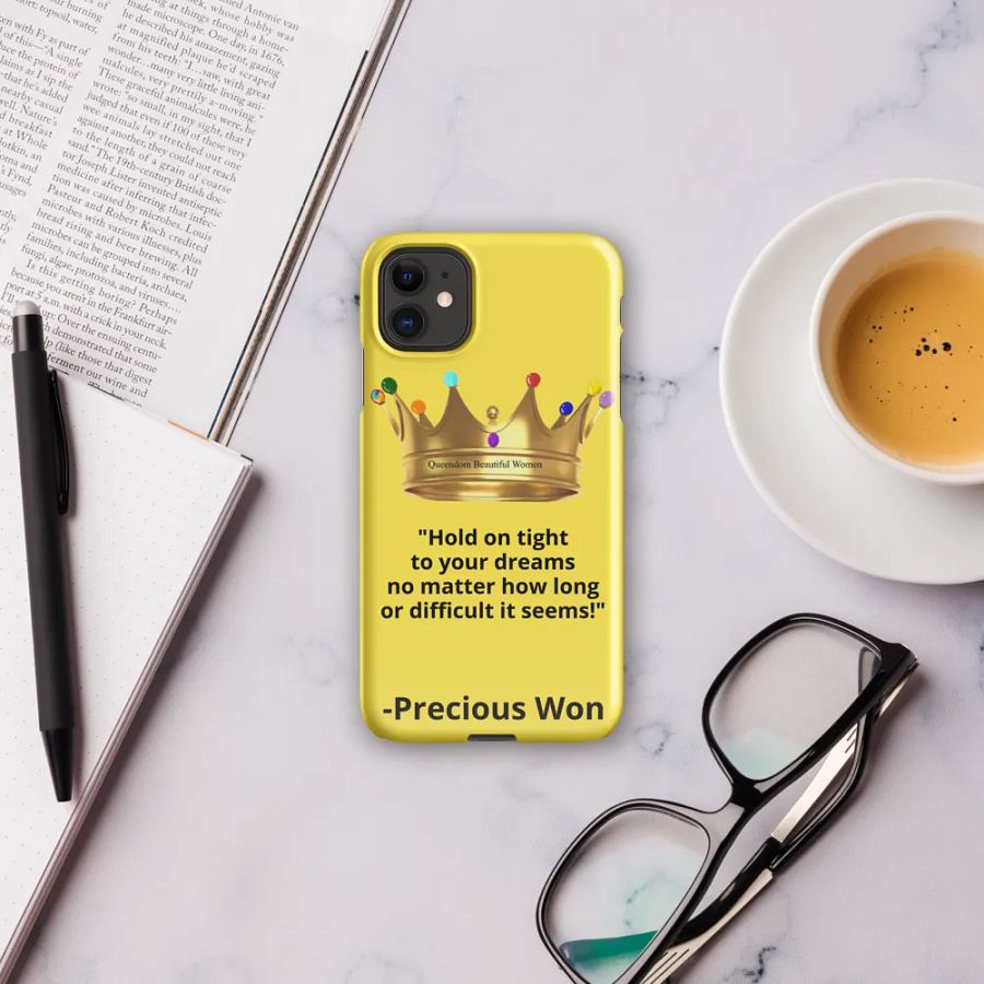 Queendom Beautiful Women iPhone® Snap Case (Yellow/Citrine) product image (3)
