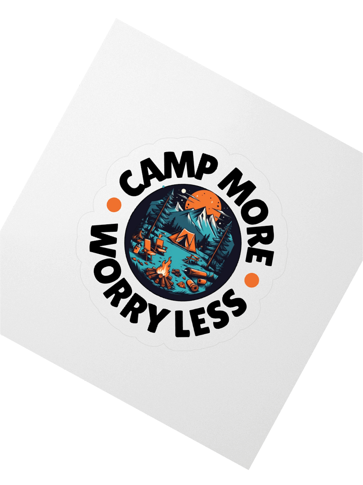 Camp More Worry Less Sticker product image (4)