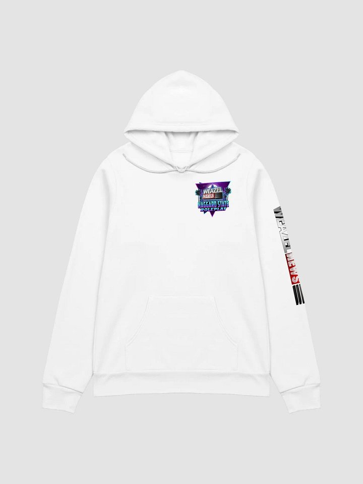 Bella+Canvas Weazel News HSRP Supersoft Hoodie (White) product image (1)