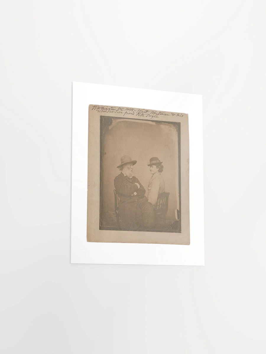 Walt Whitman & His Rebel Soldier Friend Pete Doyle by Moses P. Rice (Washington, D.C. - 1865) - Print product image (3)