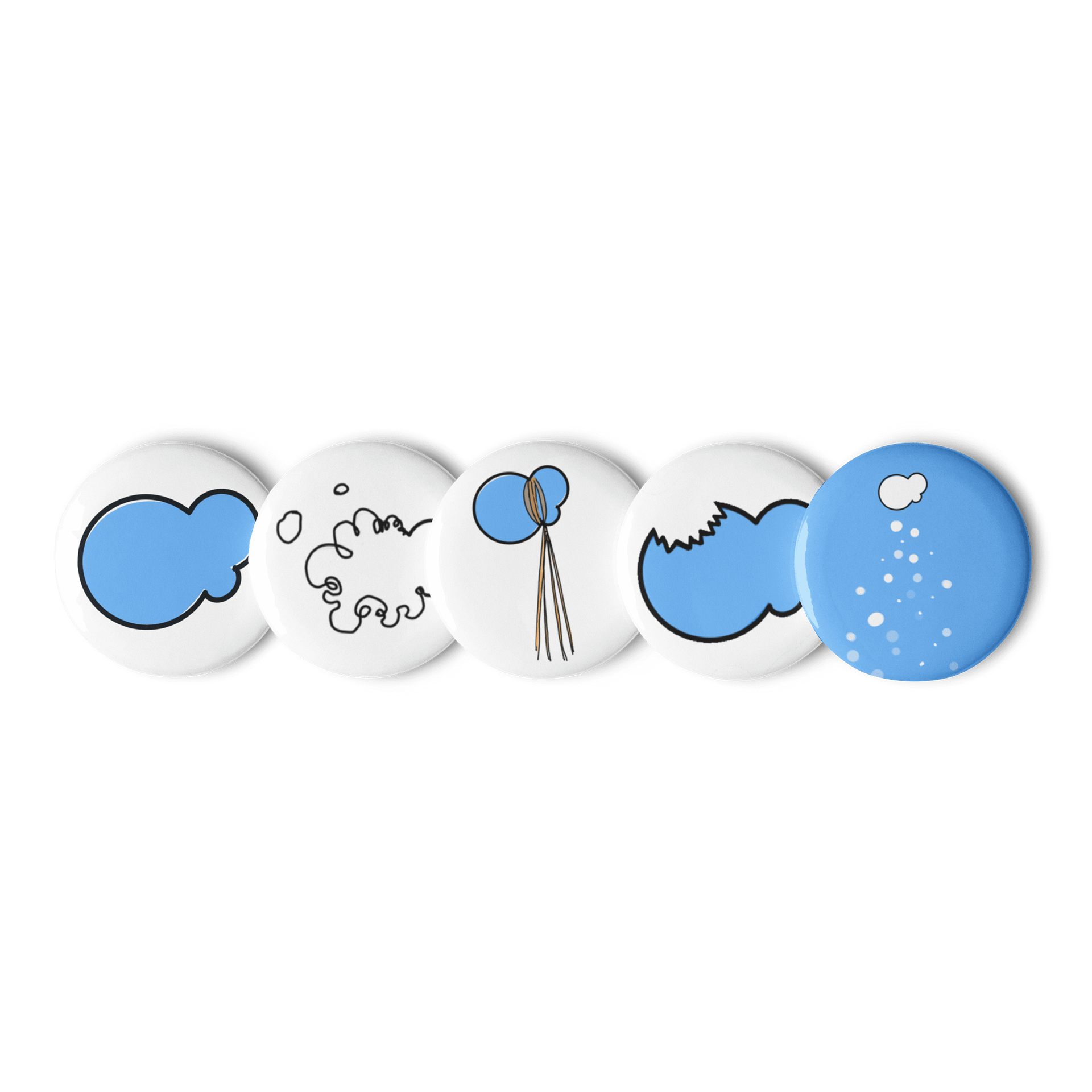Gongi Cloud Pin Buttons Set product image (1)