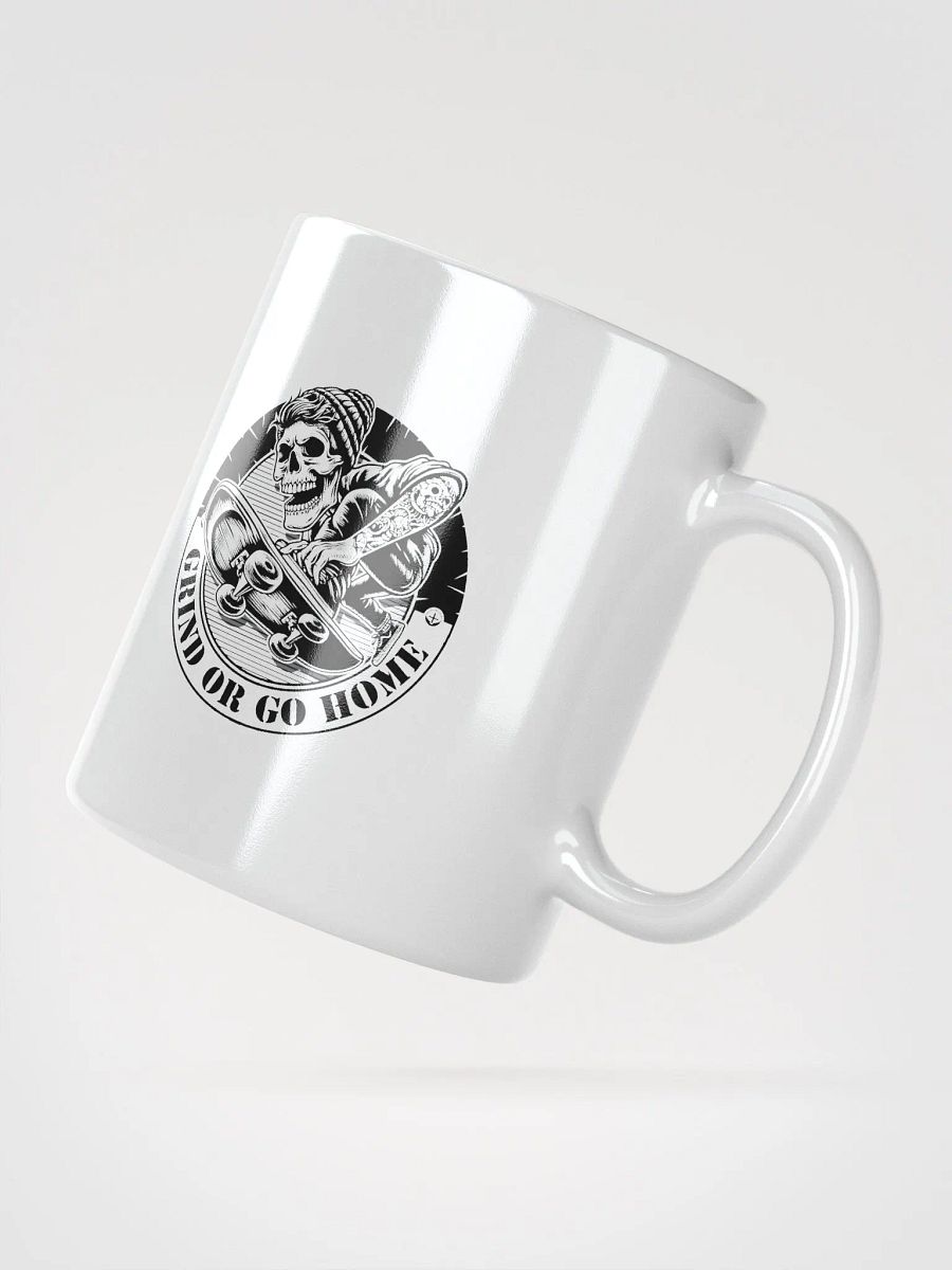Grind Or Go Home | Skeleton Street Skater Mug product image (2)
