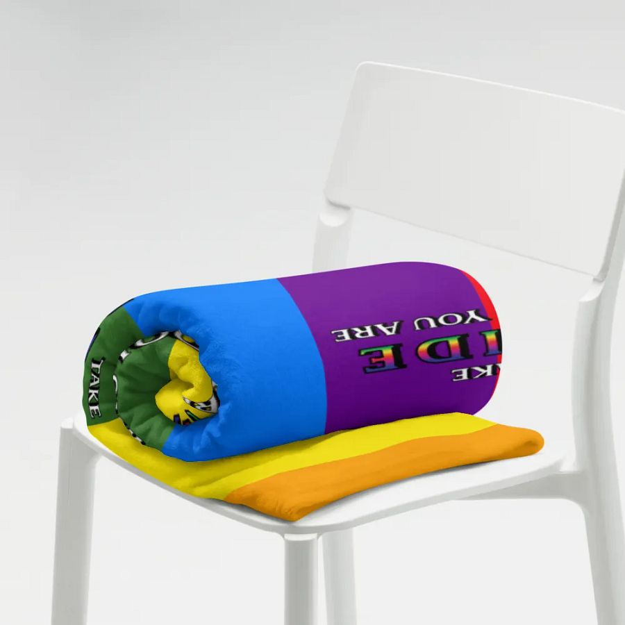Pride Rainbow Throw Blanket product image (7)
