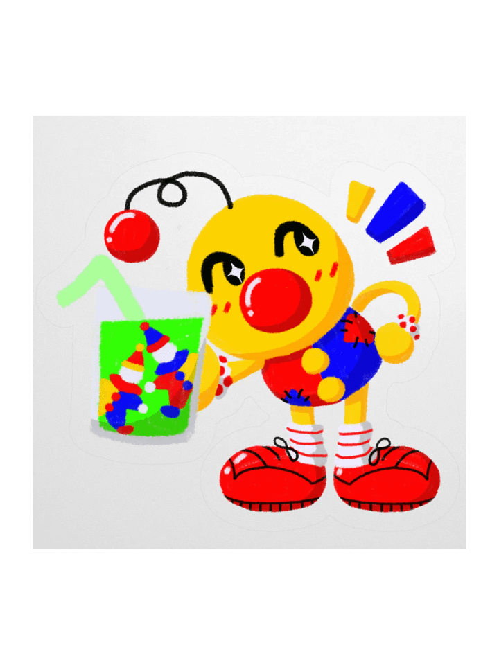 Boyoyoing Clown Soda Sparkles Sticker product image (1)