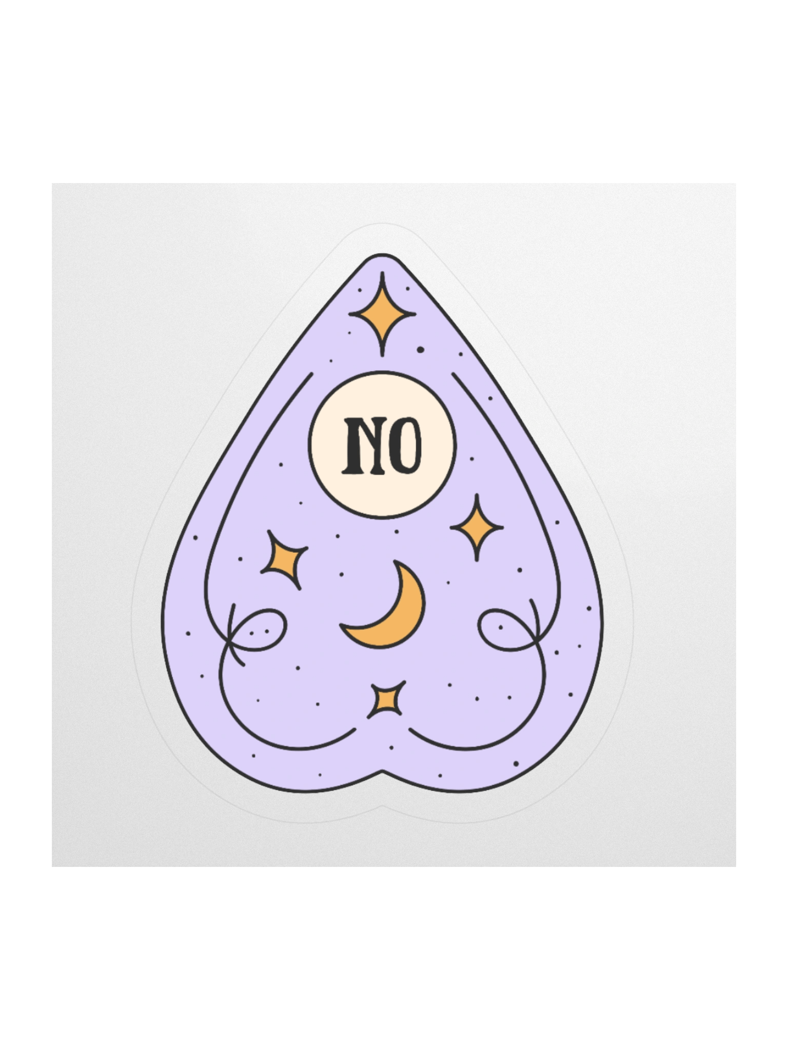 "No" Ouija Board Response Sticker product image (1)