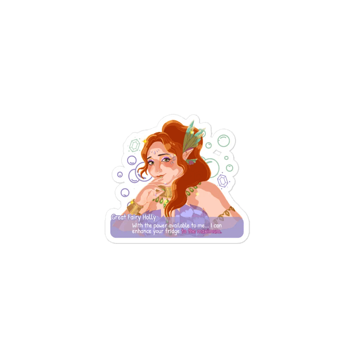 Great Fairy Holly Die-Cut Fridge Magnet product image (1)