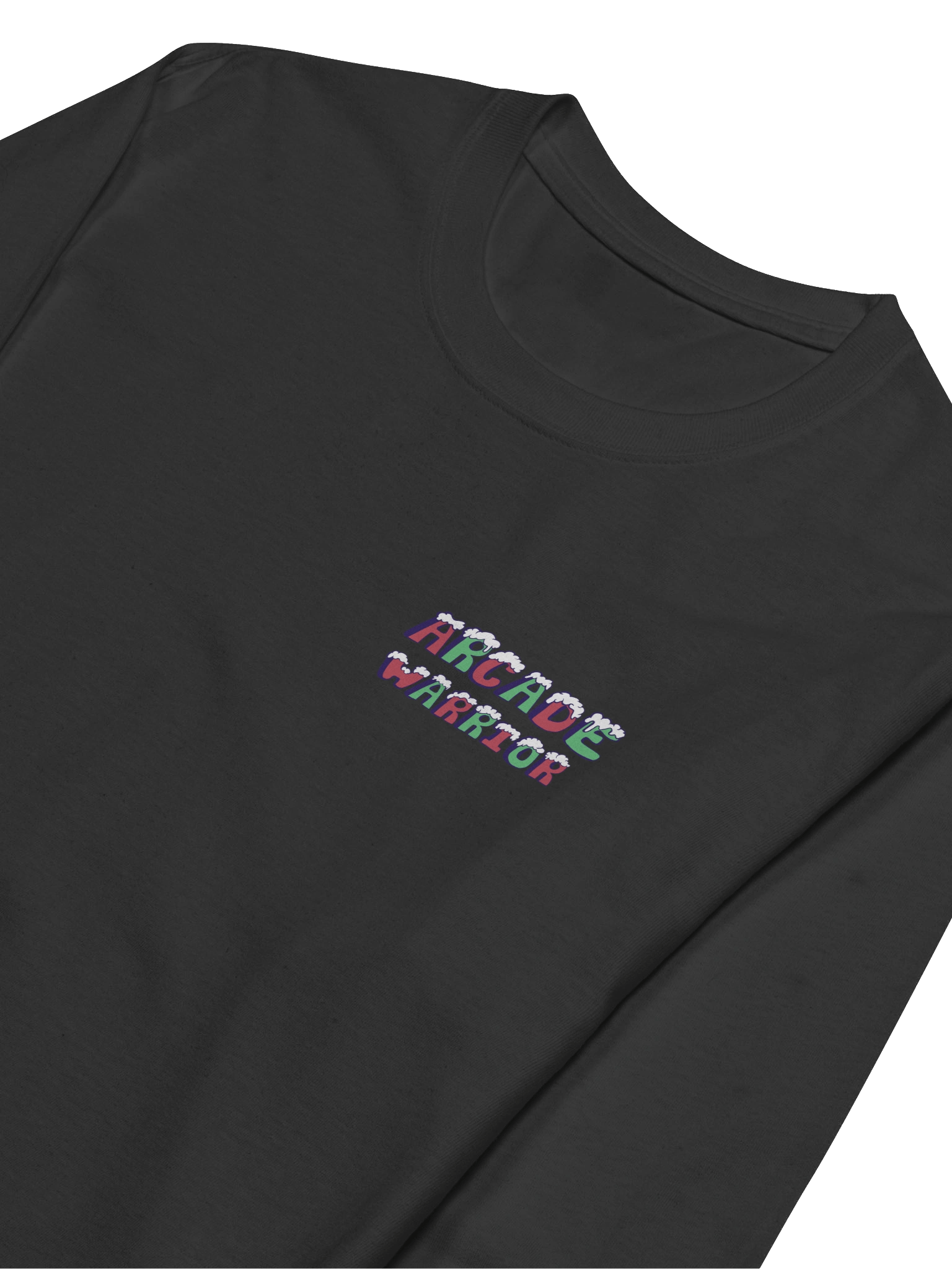 Arcade Warrior Holiday Logo Unisex Champion Pocket Logo Long Sleeve Shirt 2025 product image (6)
