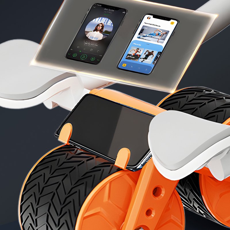 Ab Wheel Roller with Timer Exercise Equipment Automatic Rebound Workout Machine product image (3)