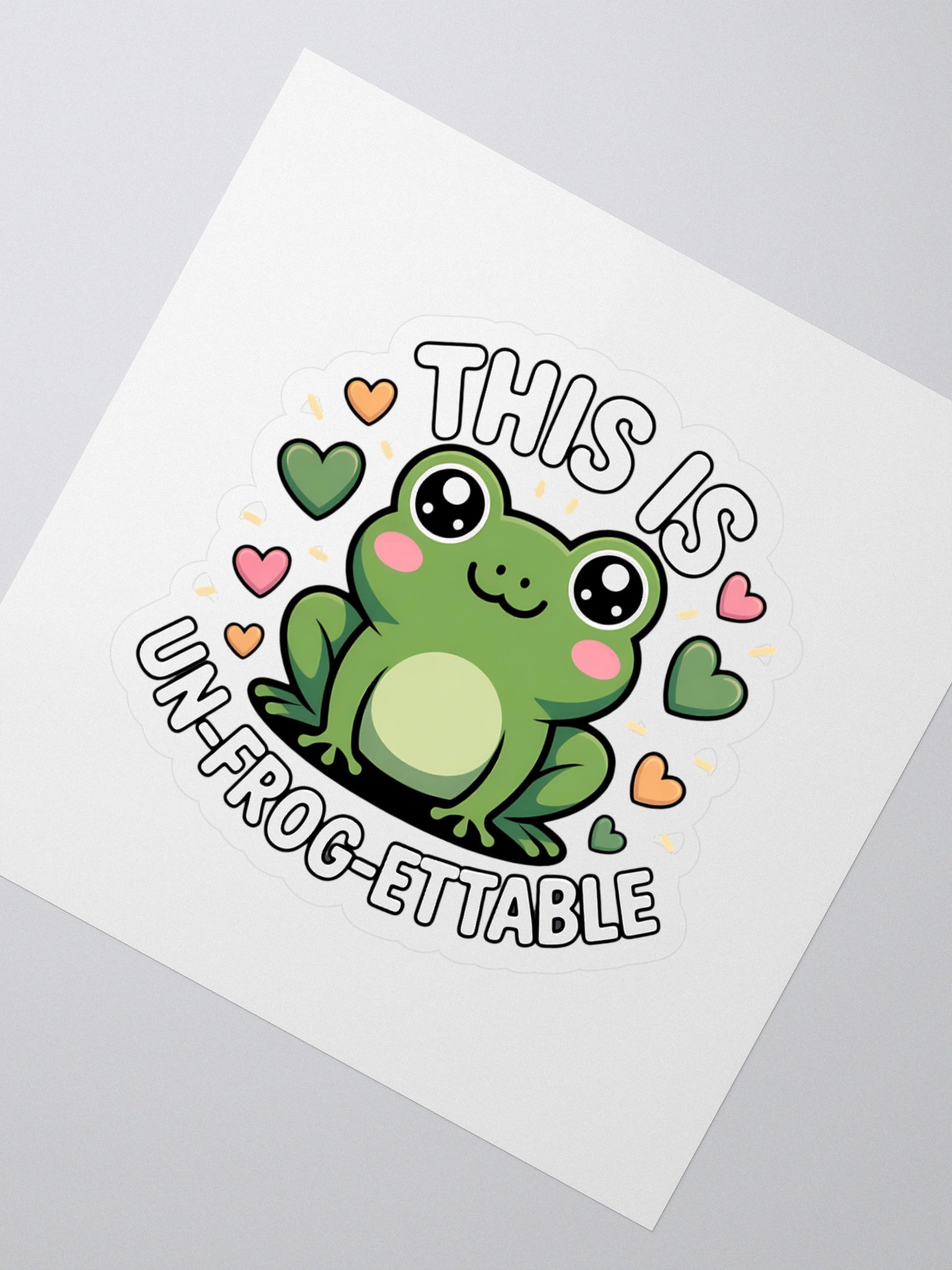 Un-FROG-ettable Kiss Cut Stickers product image (2)