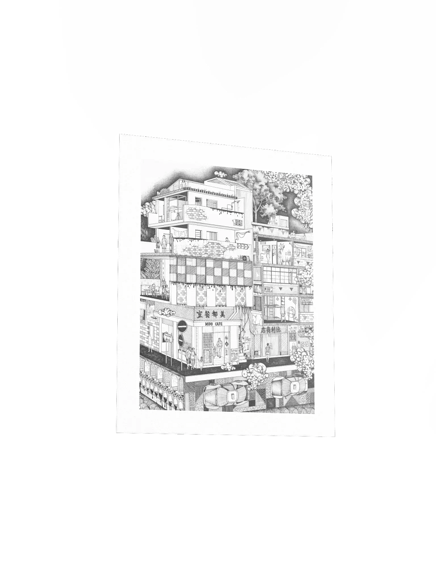 Temple Street - Original Art Print product image (4)