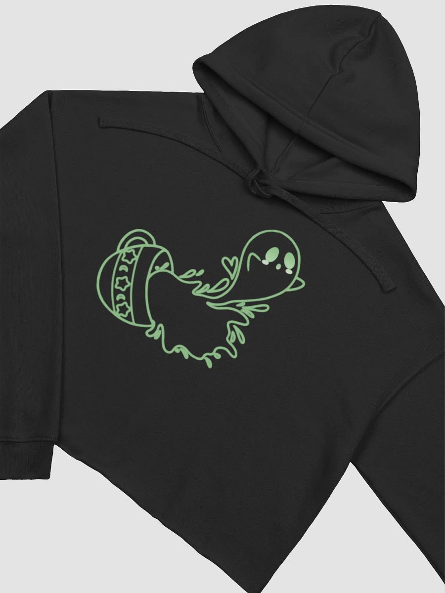 Coffee Ghost Crop Hoodie - Green product image (1)
