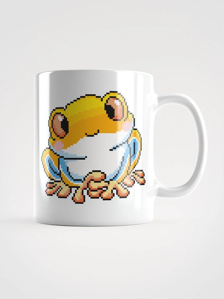 Yellow Rip the Frog White Glossy Mug product image (2)