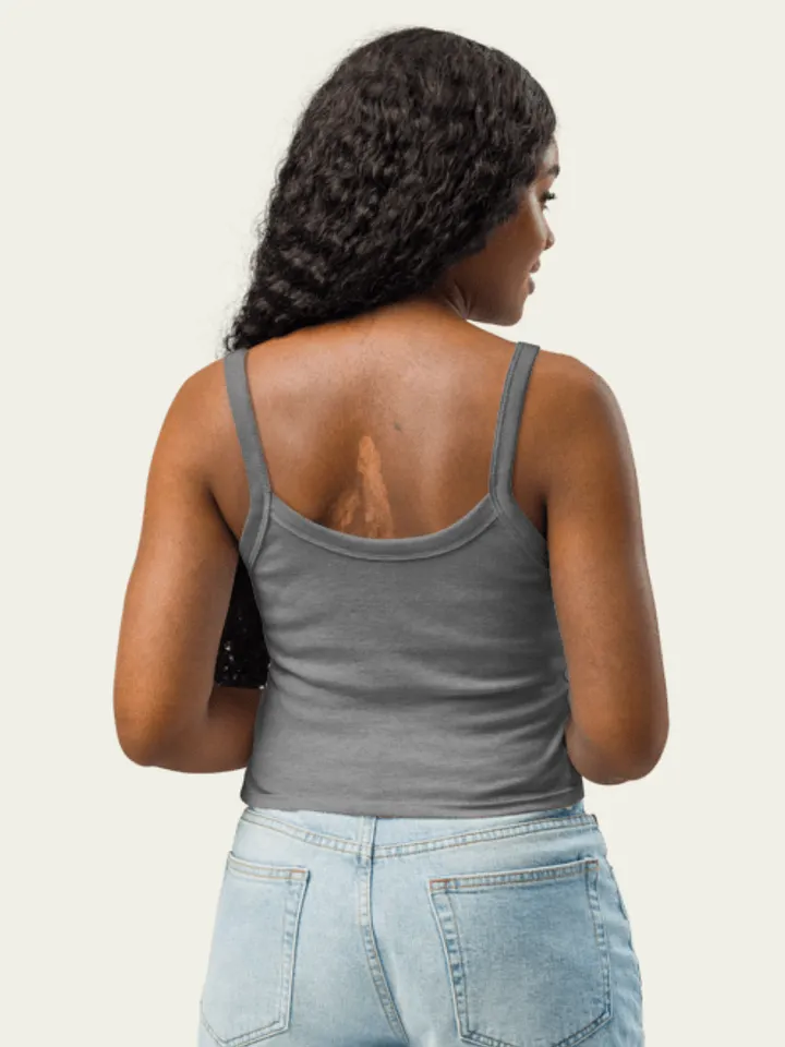 Ribbed Starfish Tank Top - Dark Gray product image (2)
