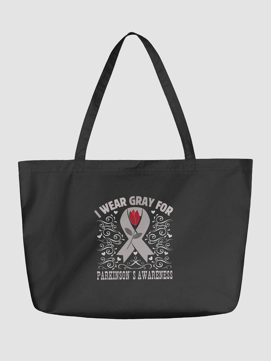I Wear Gray For Parkinson`s Awareness, Flourish Eco Tote Bag product image (1)