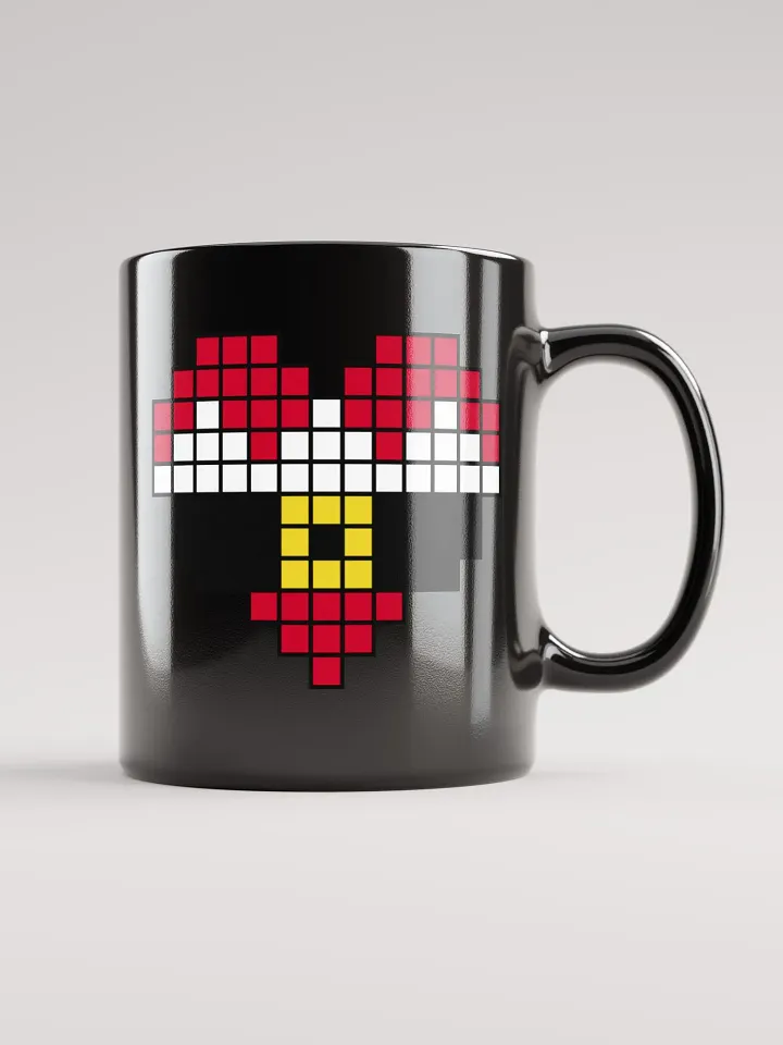 Santa Heart Black Glossy Mug product image (2)