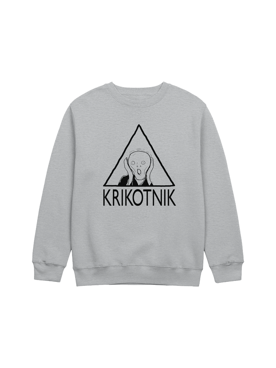 Krikotnik Premium Crewneck (črn tisk) product image (1)