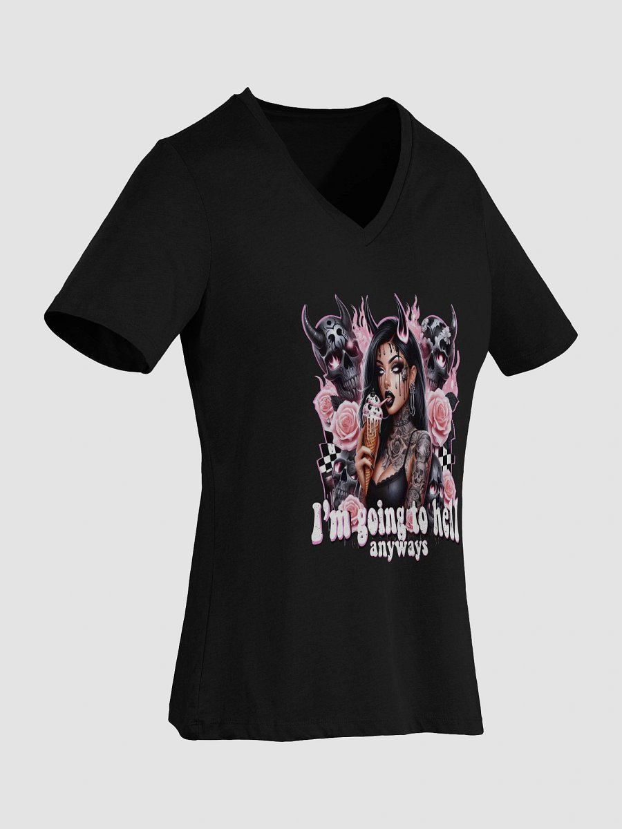 Hellish Temptation Women's V-Neck Tee product image (7)