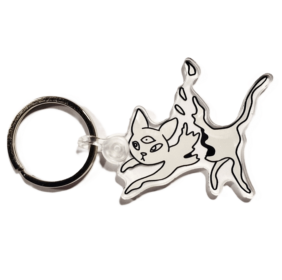 Atomizing Three Eyed Cat - Acrylic Keychain product image (2)