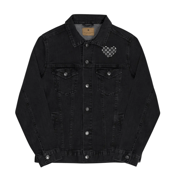 Checkered Heart Denim Jacket product image (2)