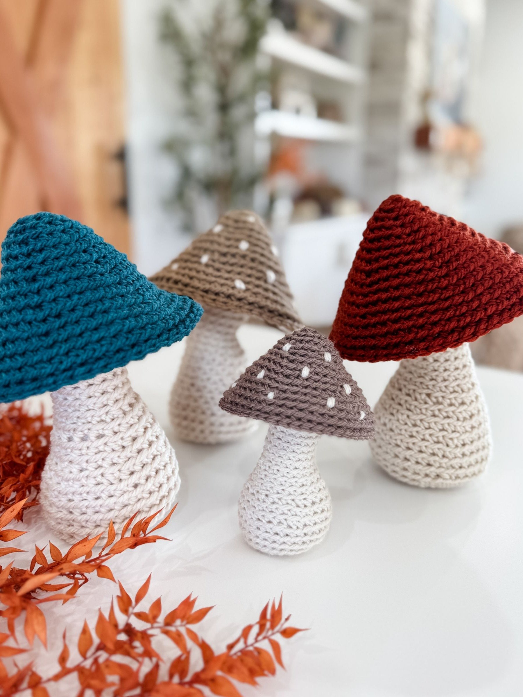 Rustic Farmhouse Mushroom Crochet Pattern product image (3)