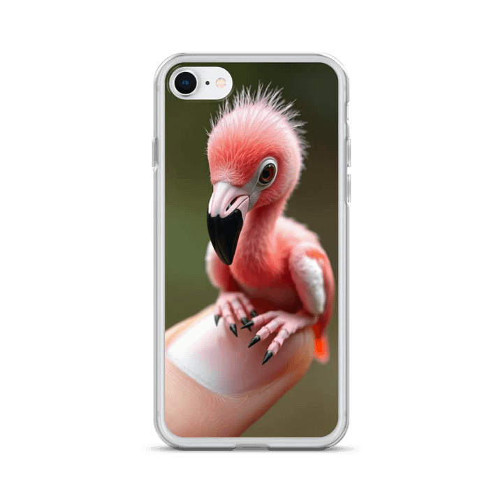 Whimsical Tiny Baby Flamingo iPhone® Case product image (24)