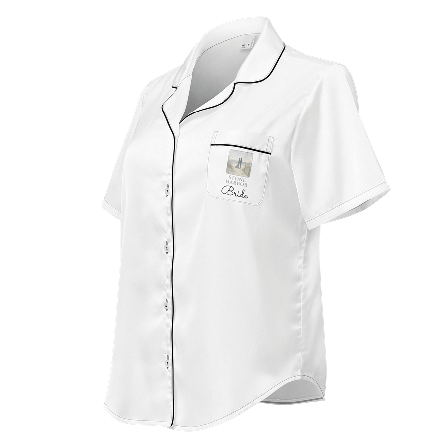 Stone Harbor Bride Women's Short Sleeve Pajama Top product image (2)