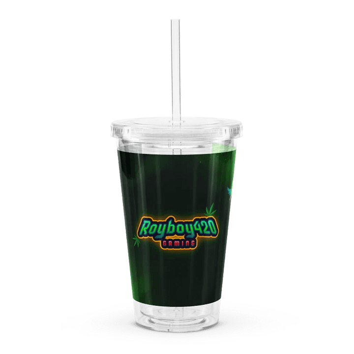 Royboy420 Gaming Double Wall Clear Plastic Tumbler (16 oz) product image (1)