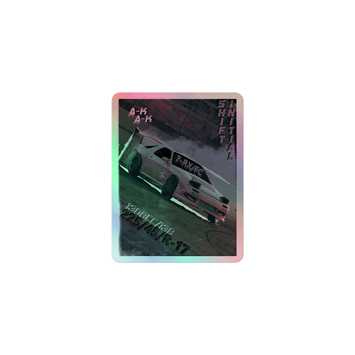 Initial Shift, FC/RX-7 Drift Cut-out | Holographic Sticker product image (1)