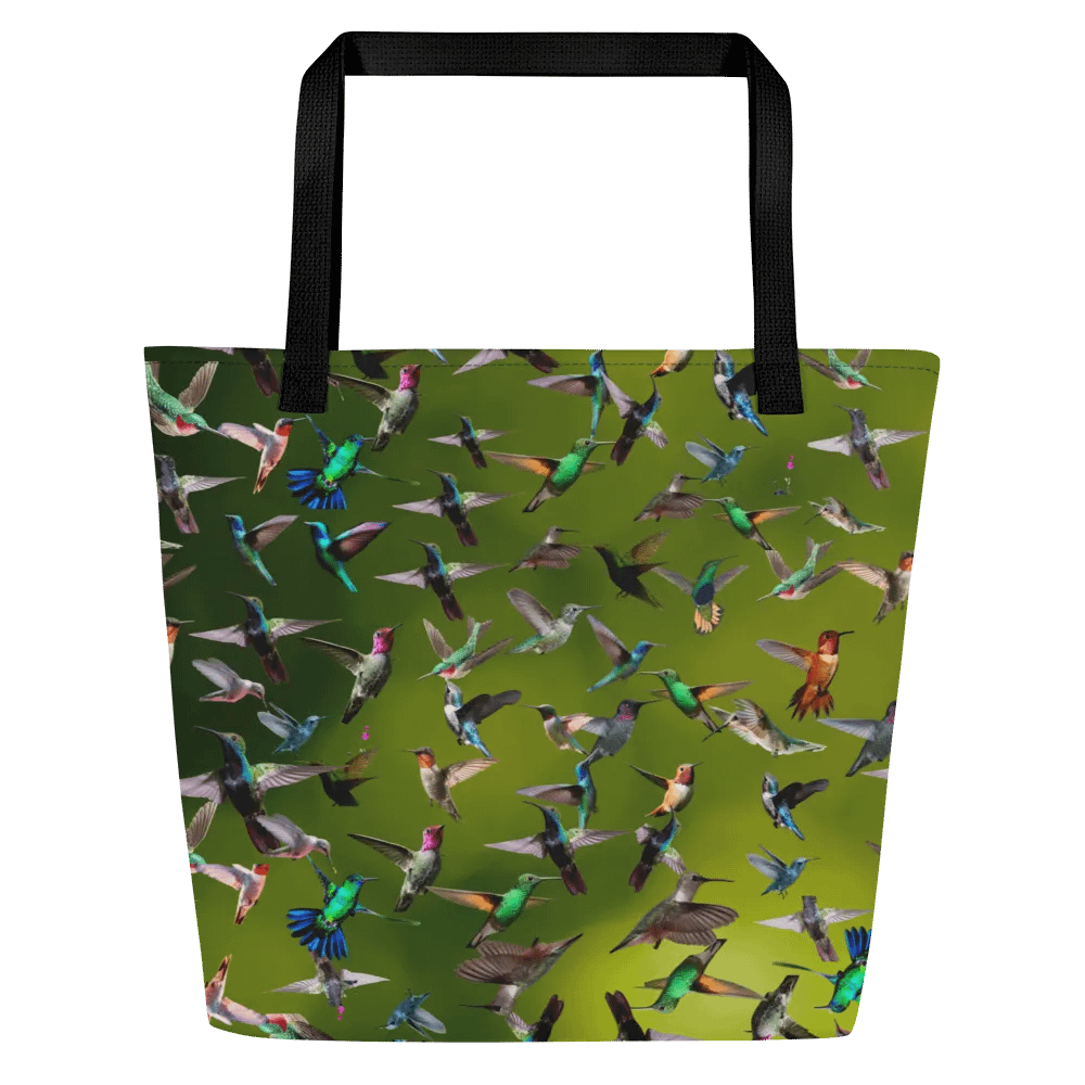 hummingbird All-Over Tote Bag for birders moms dads friends product image (3)