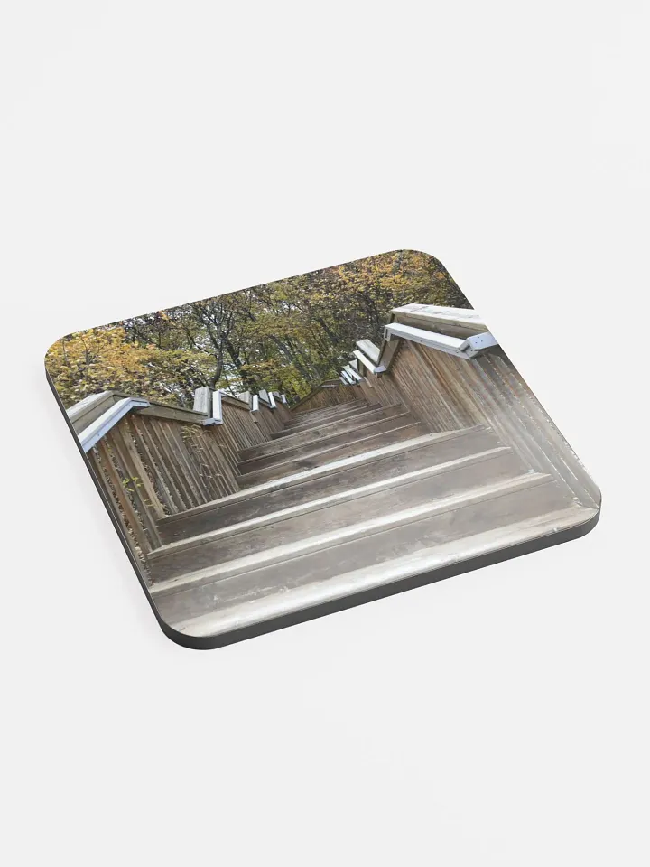 Wooden Stair Bridge Cork Coaster product image (2)