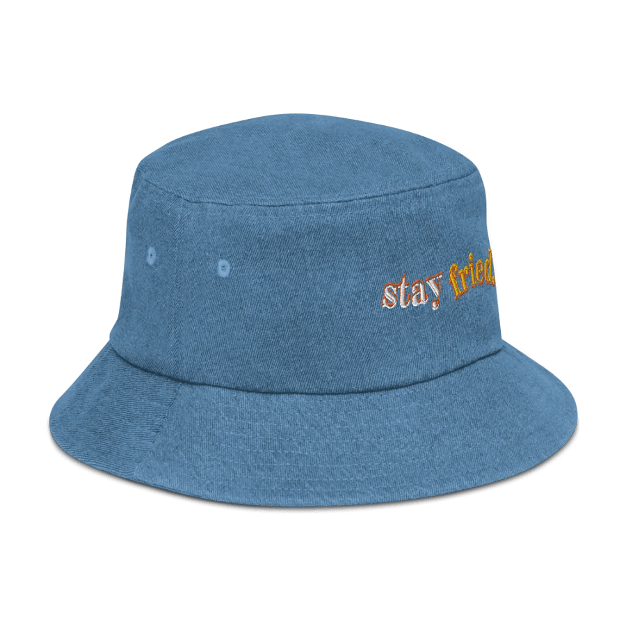 STAY FRIED denim bucket hat product image (30)