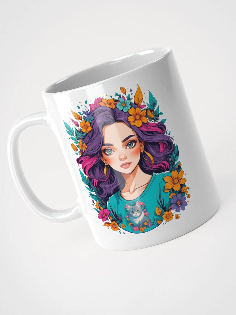 Bloomcore Flower Girl Coffee or Soup Mug - 11 oz - 15 oz - 20 oz - v2 product image (4)