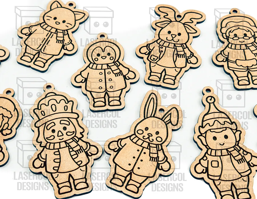 Christmas Ornaments - Laser Cut Files product image (6)