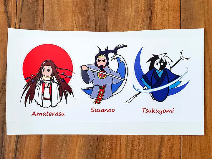 3-Pack Shinto Gods Stickers product image (2)