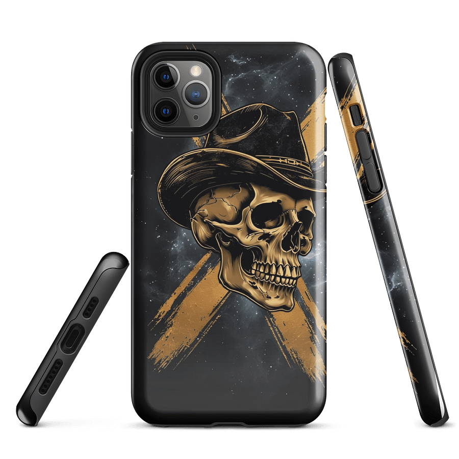 Golden Cowboy Skull Tough iPhone® Case product image (1)