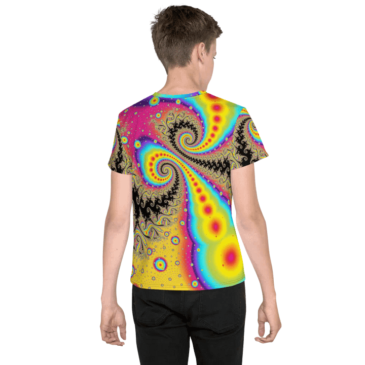 Fractal youth T-shirt - Pink Lemonade Sunrise product image (2)