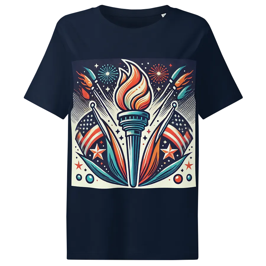 Torch of Liberty Women's Organic Tee product image (1)