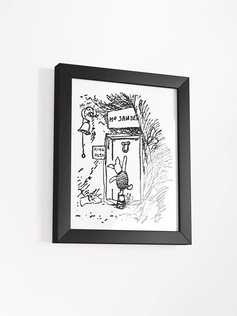 Piglet at Pooh Bear's House Framed Artwork product image (2)