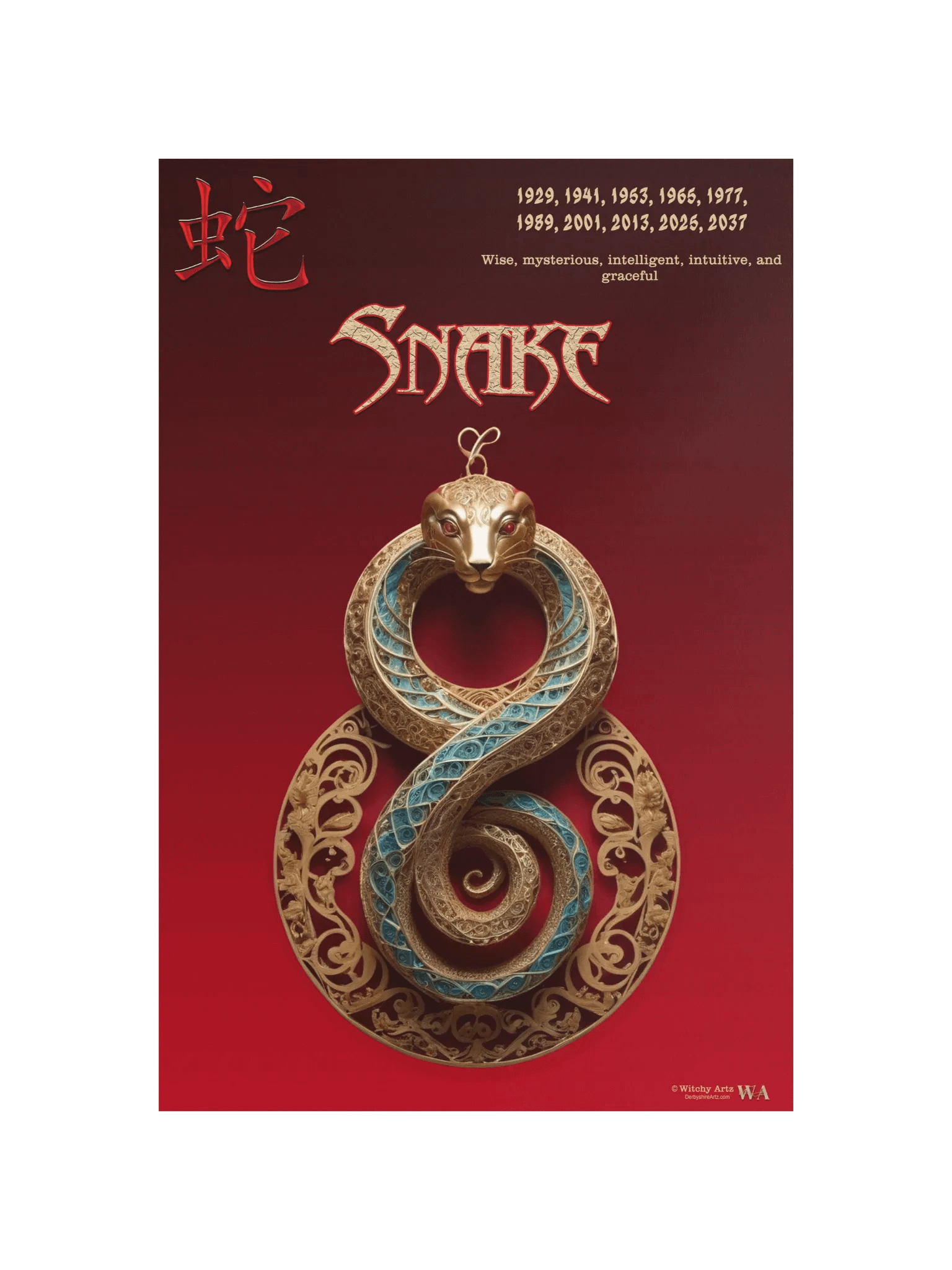 Chinese Zodiac Poster - SNAKE product image (11)