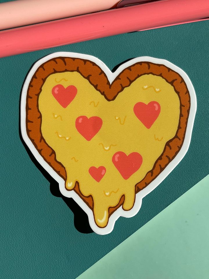 Pizza Heart Sticker product image (1)
