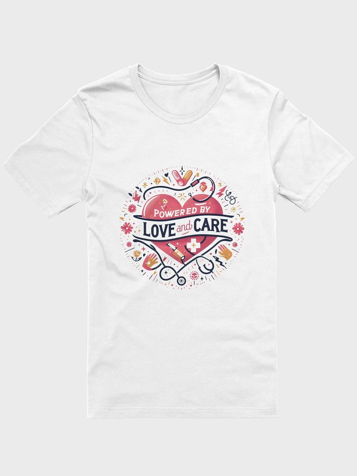 love and care heart shape design t-shirt product image (1)