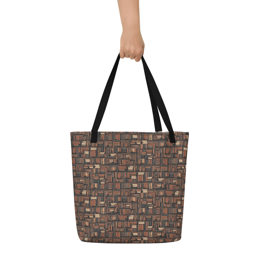 Bookshelf Pattern Books All-Over Print Tote Bag product image (6)