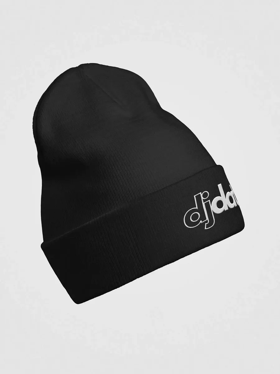 [DJDAT1] Signature Knit Beanie (white logo) product image (3)