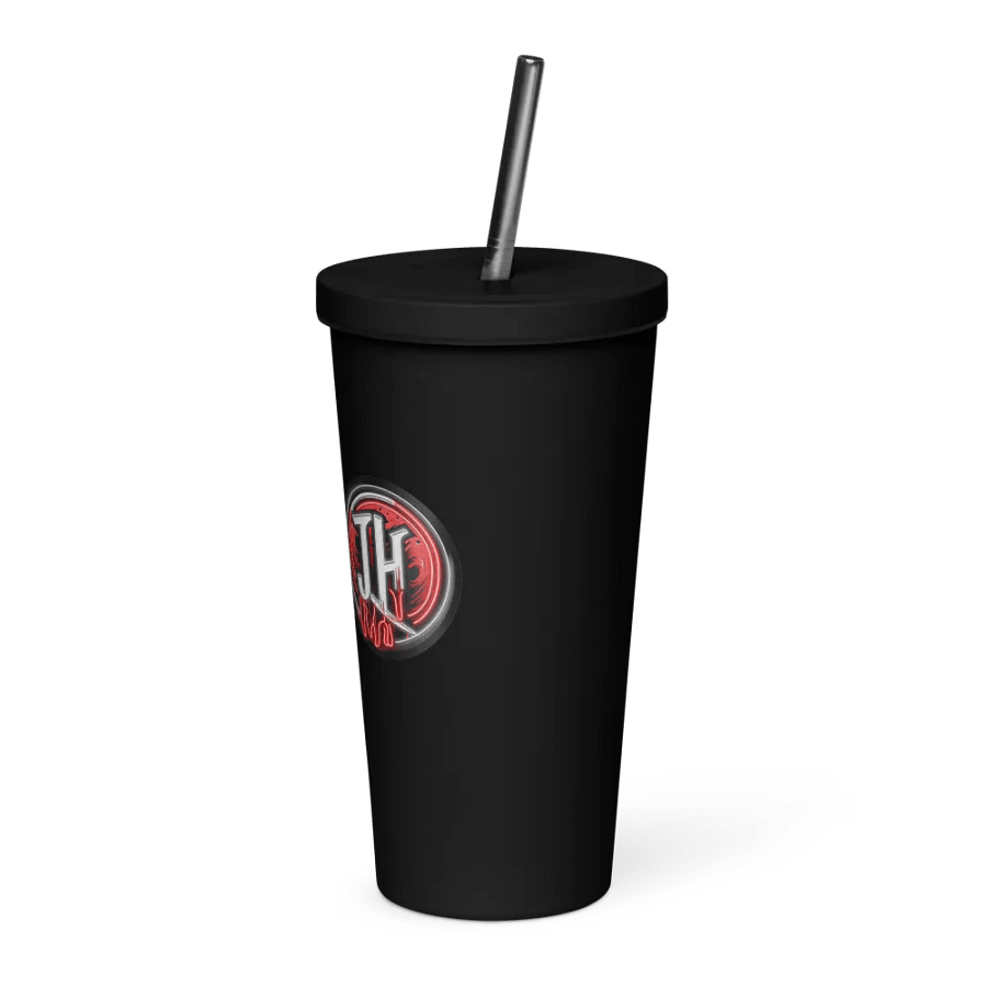 "The Works" insulated tumbler w/ straw product image (3)